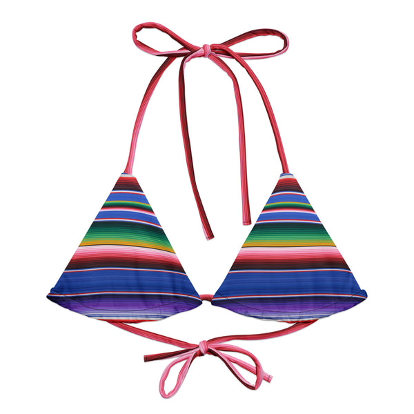 All-over print recycled string bikini top All-over print recycled string bikini top