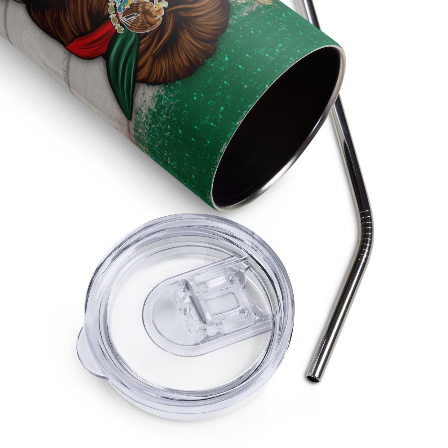 Mamacita Messy Bun Latina Stainless steel tumbler