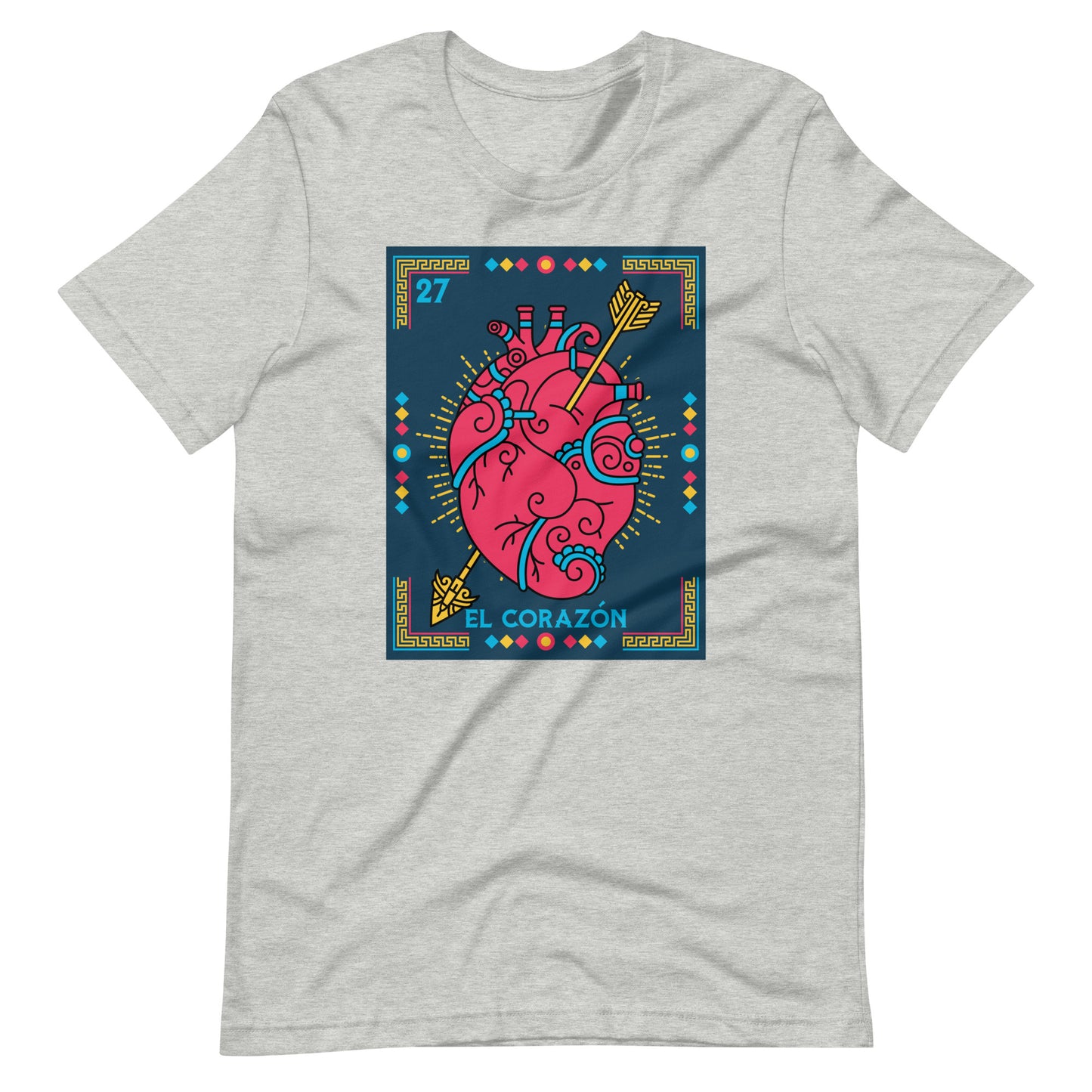 El Corazon Mexican Loteria Unisex t-shirt