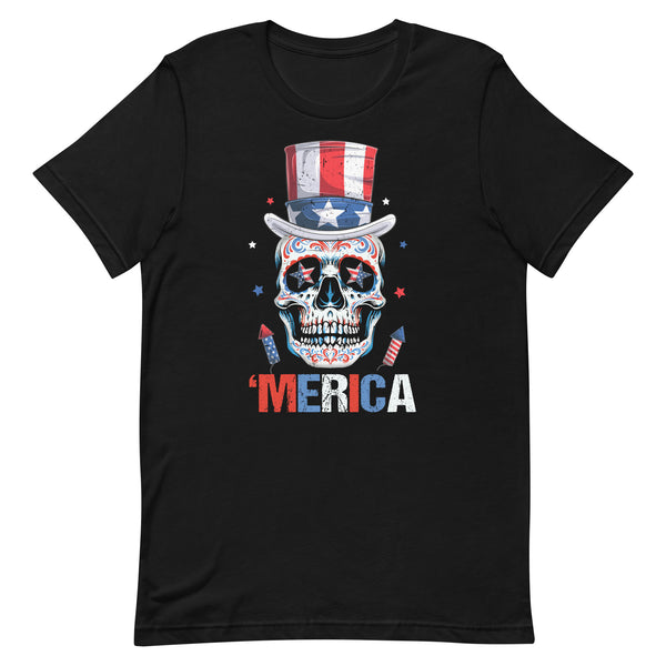 Americano Sugar Skull Premium T-Shirt Americano Sugar Skull Premium T-Shirt