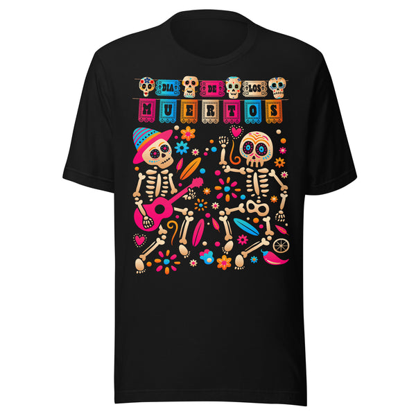 Dia De Los Muertos Dancing Skeletons T-Shirt Dia De Los Muertos Dancing Skeletons T-Shirt
