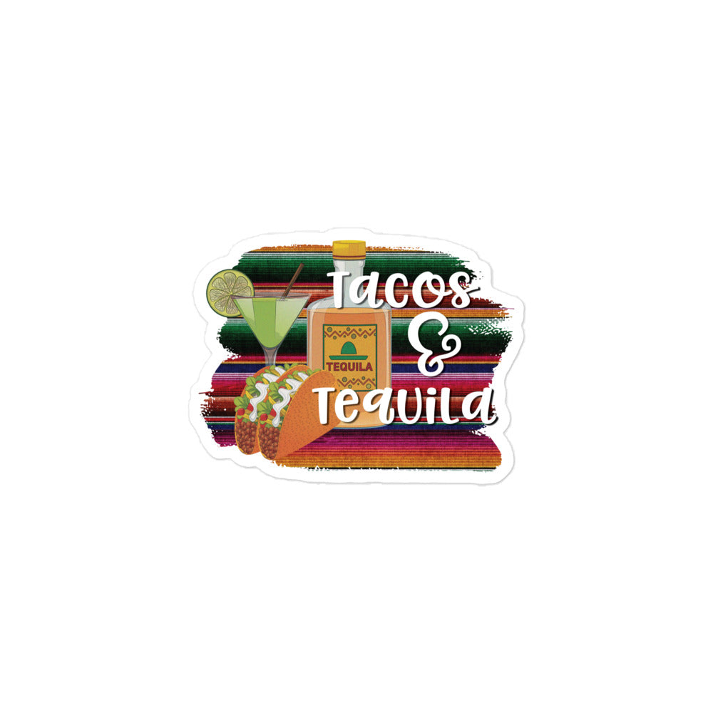 Tacos & Tequila Bubble-free stickers