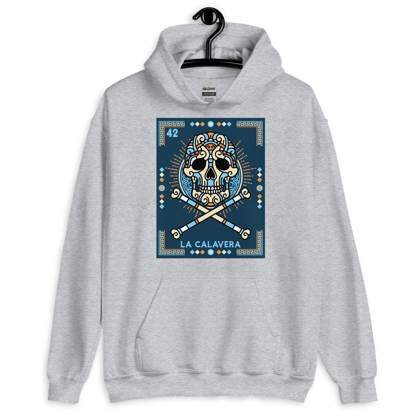 La Calavera Mexican Loteria Hoodie