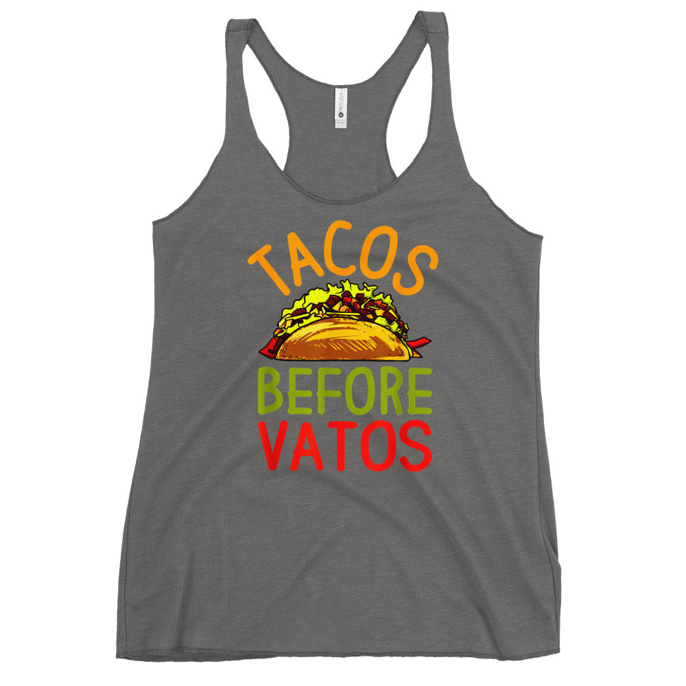 Tacos Before Vatos Women's Racerback Tank Top
