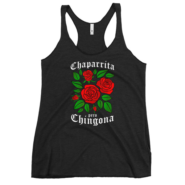 Chaparrita Pero Chingona Racerback Tank Top - Chingona Tank Tops Chaparrita Pero Chingona Racerback Tank Top - Chingona Tank Tops