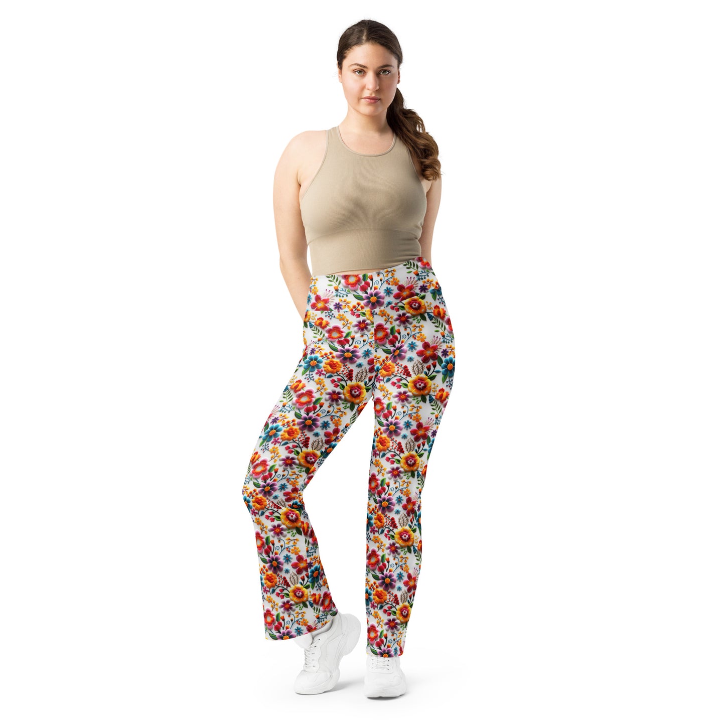 Floral Flare leggings for Latina