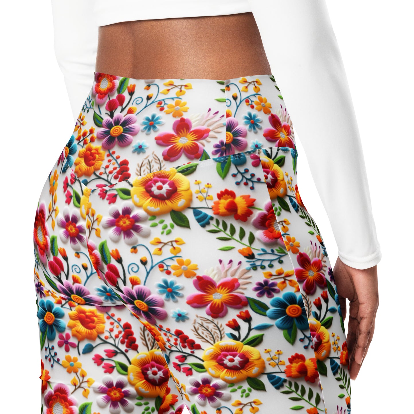 Floral Flare leggings for Latina