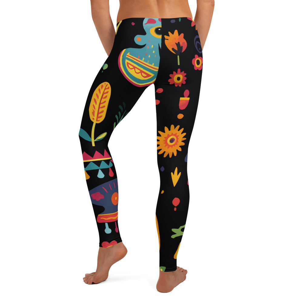 Mexicali Art Pattern Leggings