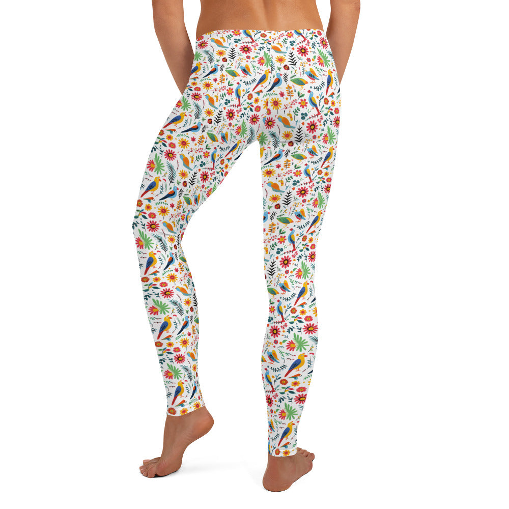 South of the Border Parrot Pattern Leggings