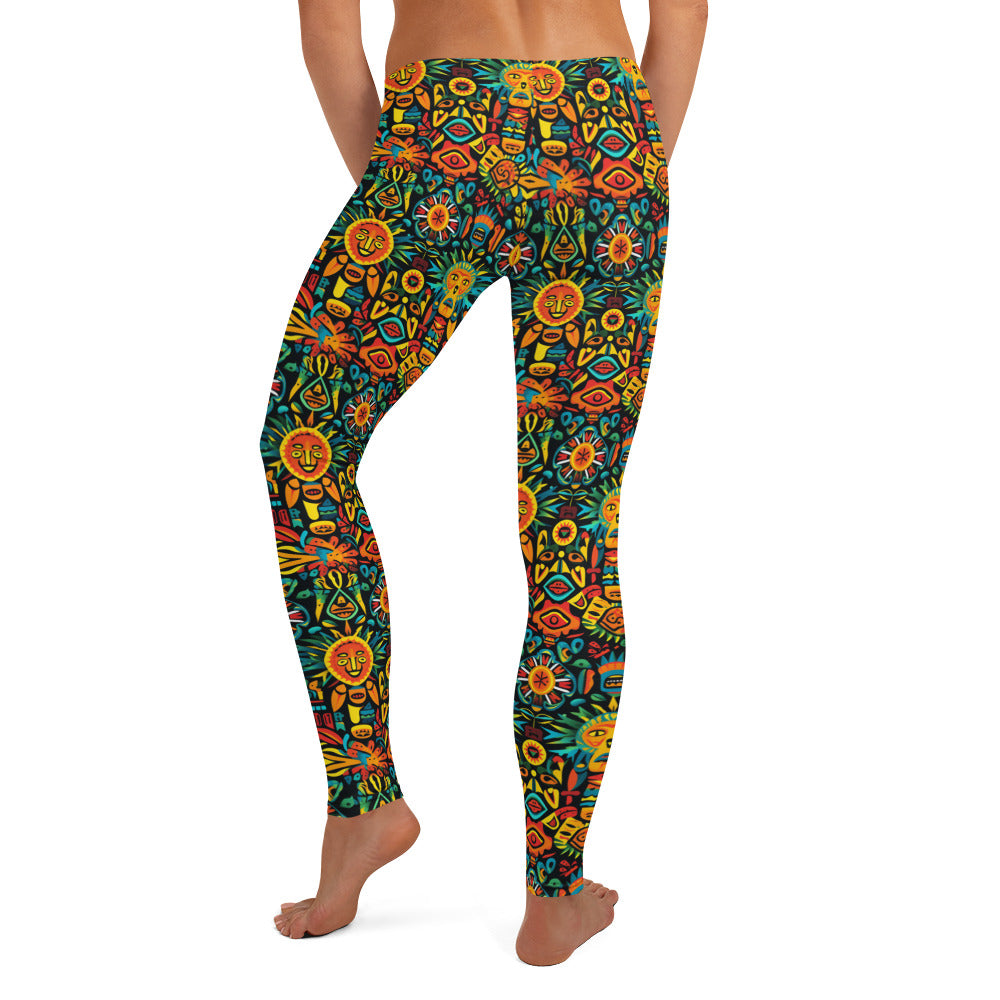 Mexican Folk Art Leggings