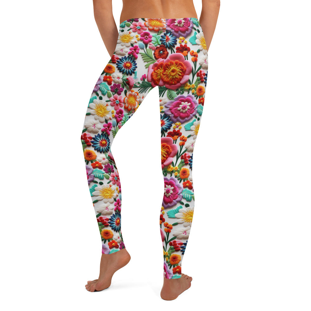 South of The Border Floral Art Leggings