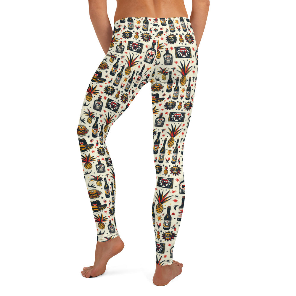 Tequila Time Mexican Vibes Leggings