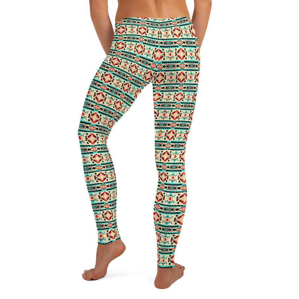 Aztec Design Pattern Leggings