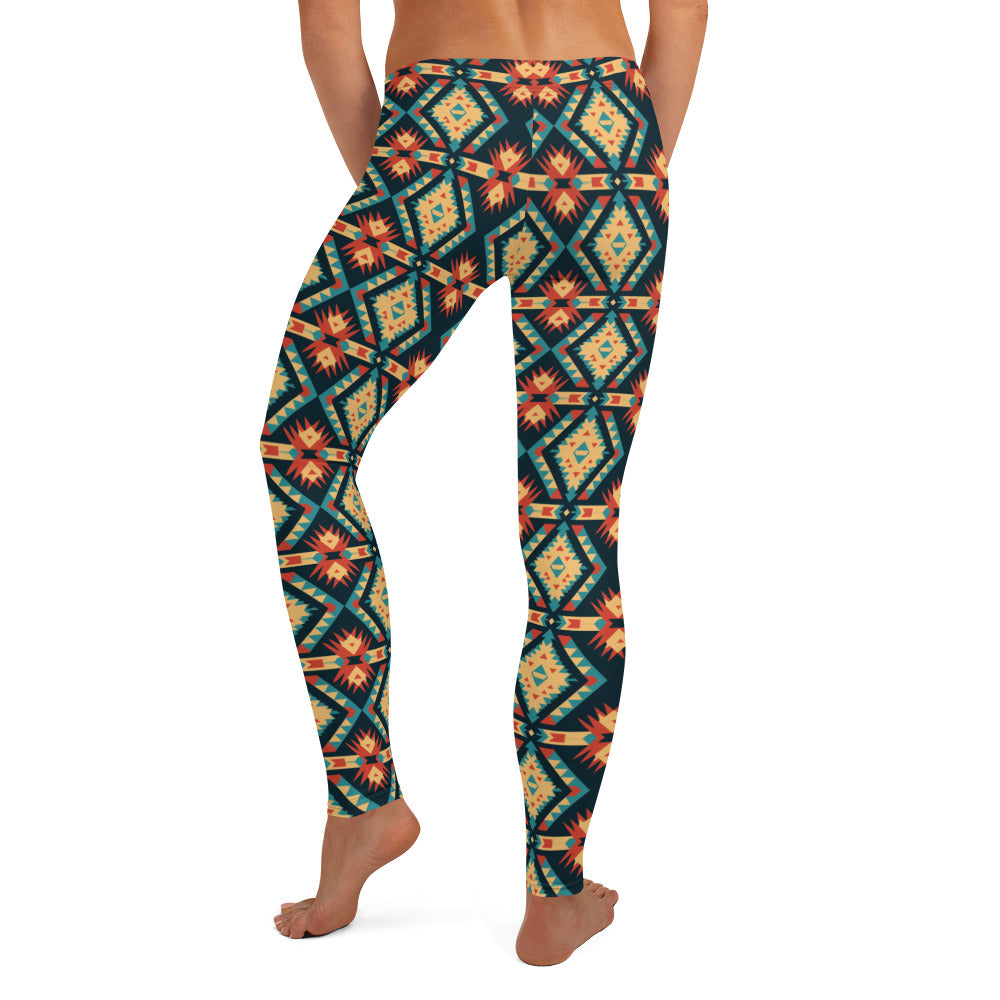 Mexican Aztec Pattern Leggings