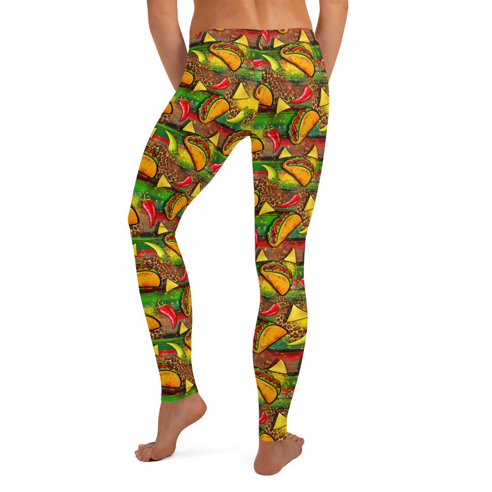 Taco Vibes Leggings for Taco Lovers