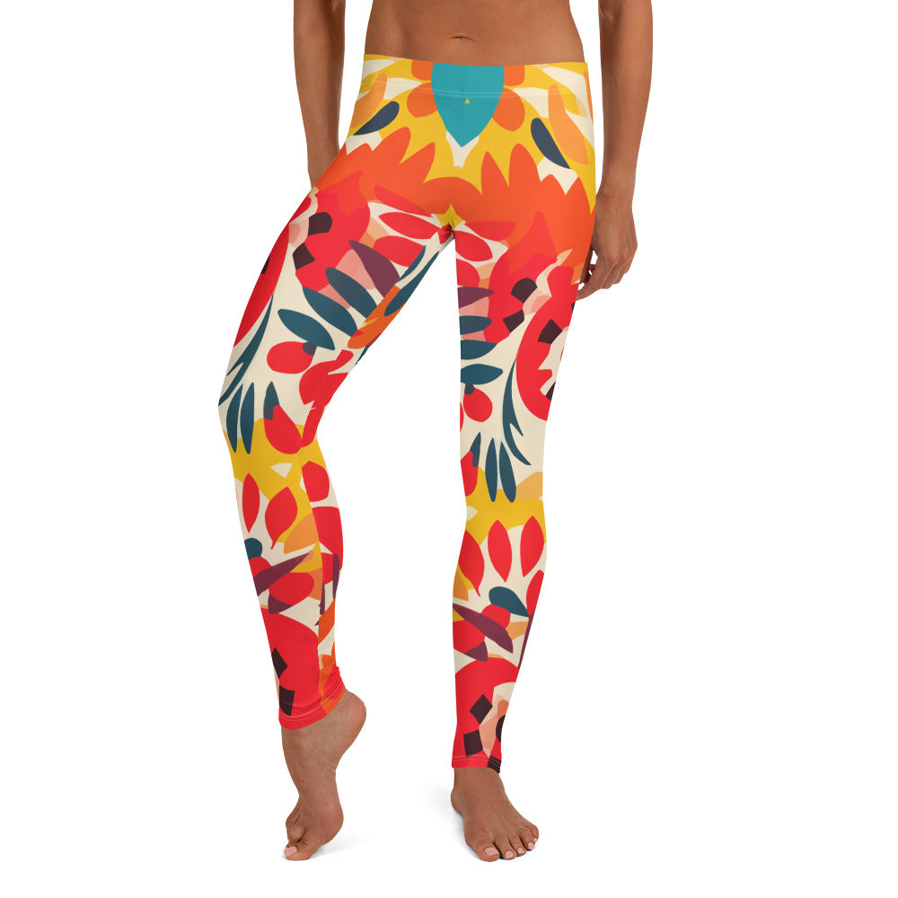 Latin Geometric Pattern Leggings