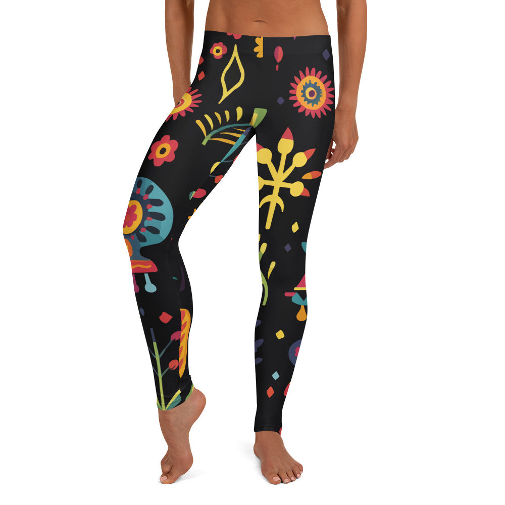 Mexicali Art Pattern Leggings