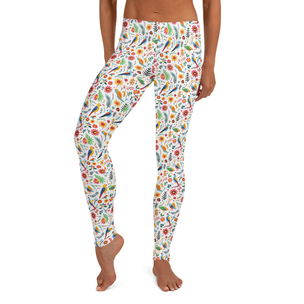 South of the Border Parrot Pattern Leggings