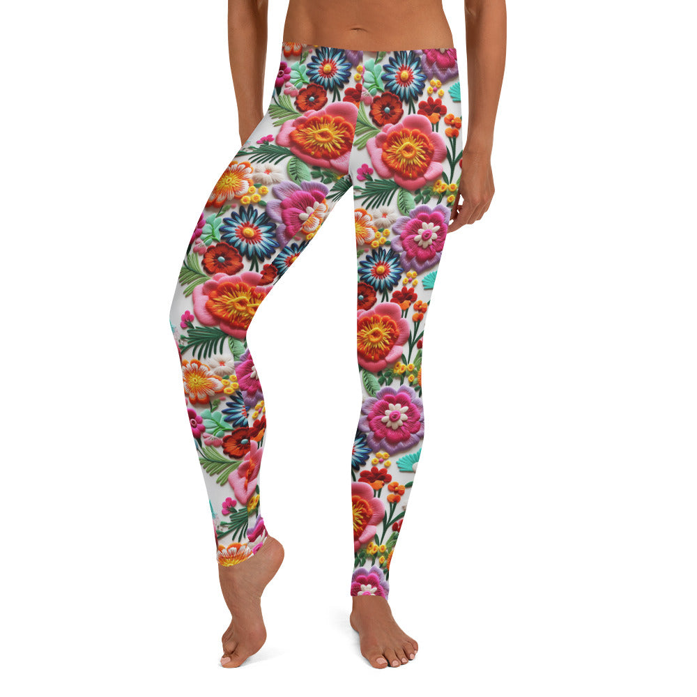 South of The Border Floral Art Leggings