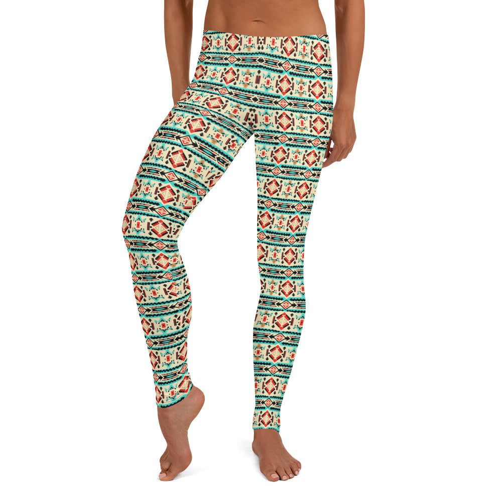 Aztec Design Pattern Leggings