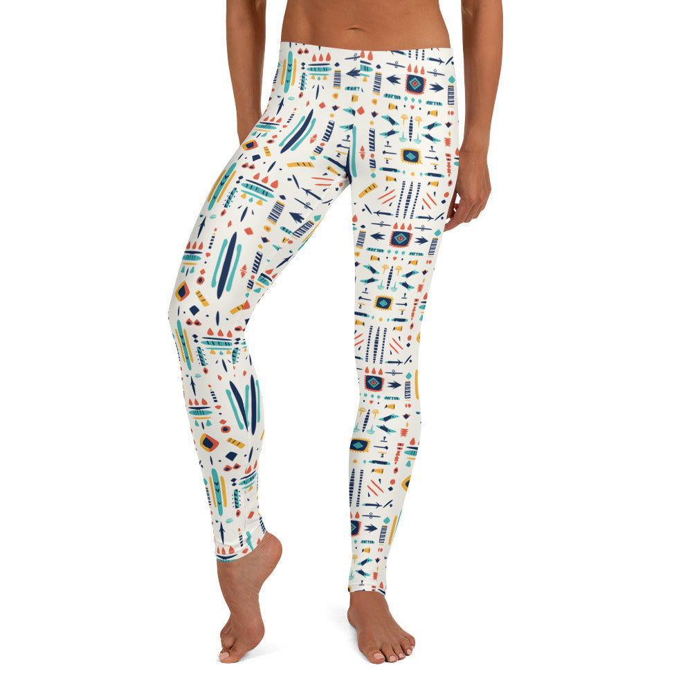 Blanco Aztec Design Leggings