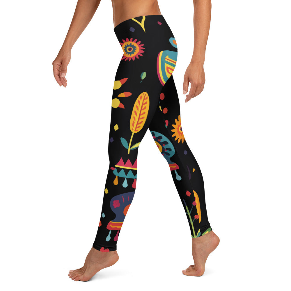 Mexicali Art Pattern Leggings