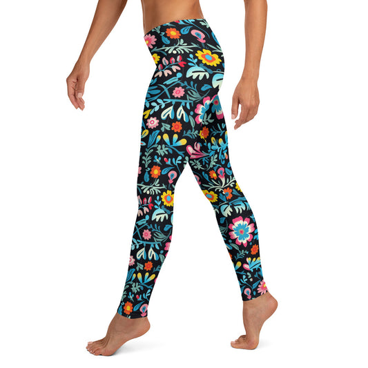 Latin Floral Art Latina Style Leggings