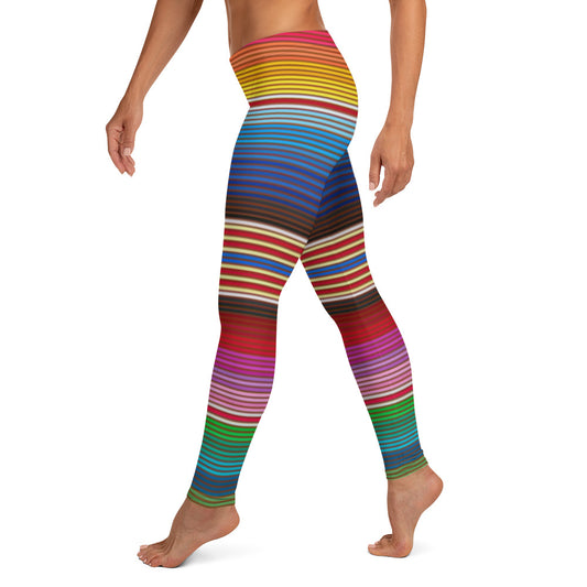 Mexican Serape Rainbow Leggings