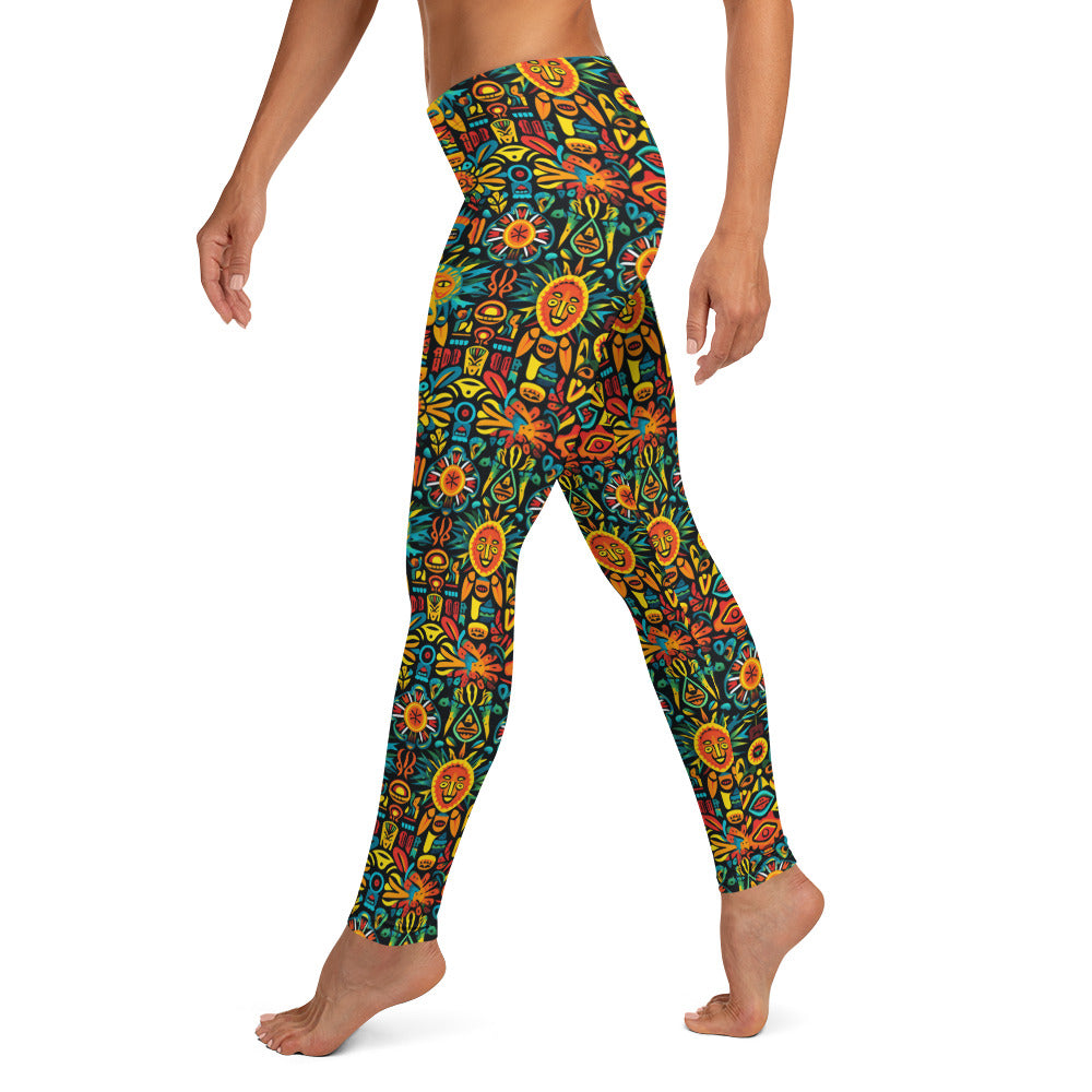 Mexican Folk Art Leggings