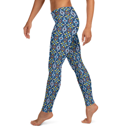 Mexican Talavera Pattern Leggings