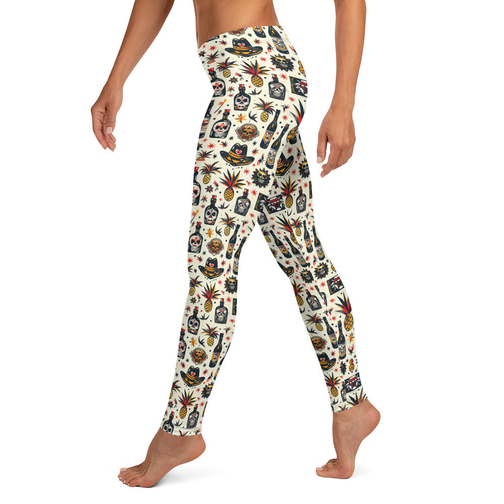 Tequila Time Mexican Vibes Leggings