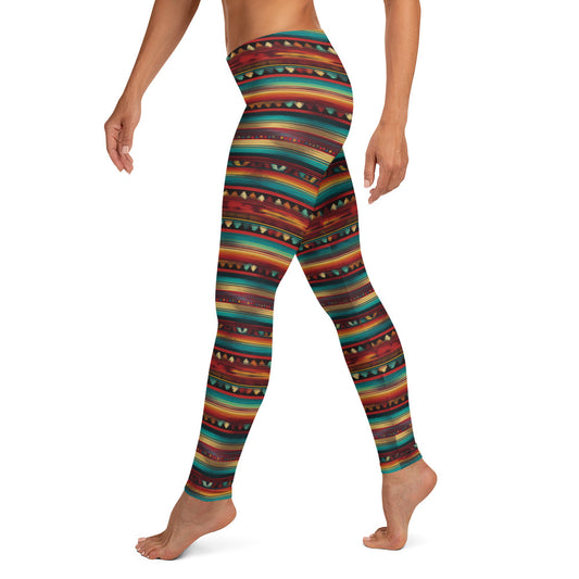 Latin Blanket Pattern Leggings