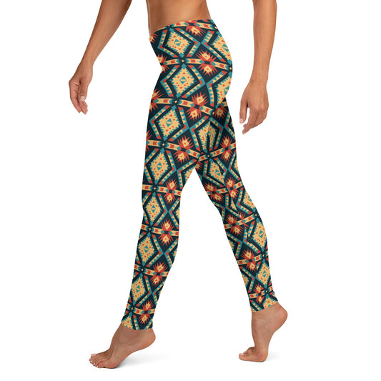 Mexican Aztec Pattern Leggings