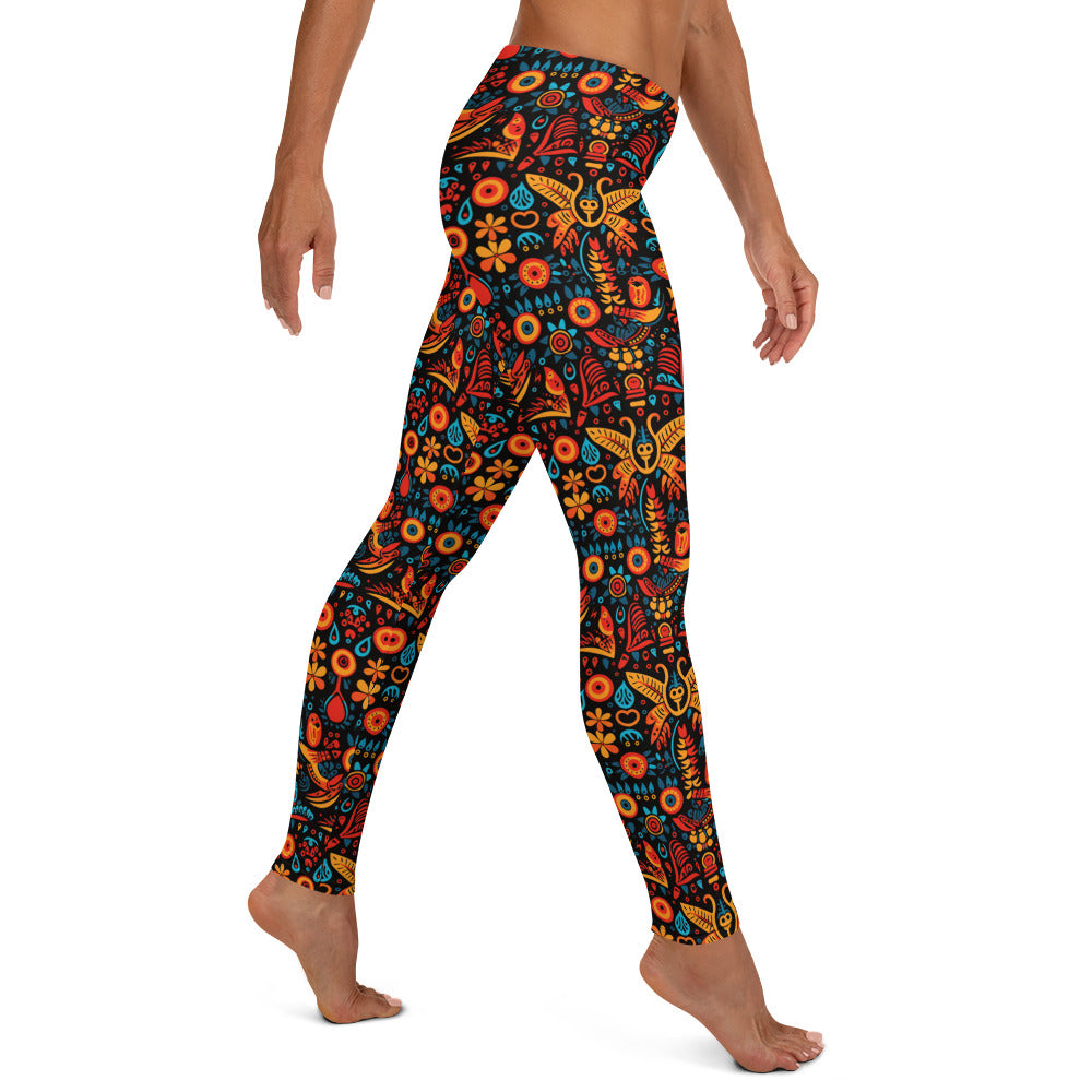 Butterfly Pattern Latin Art Leggings