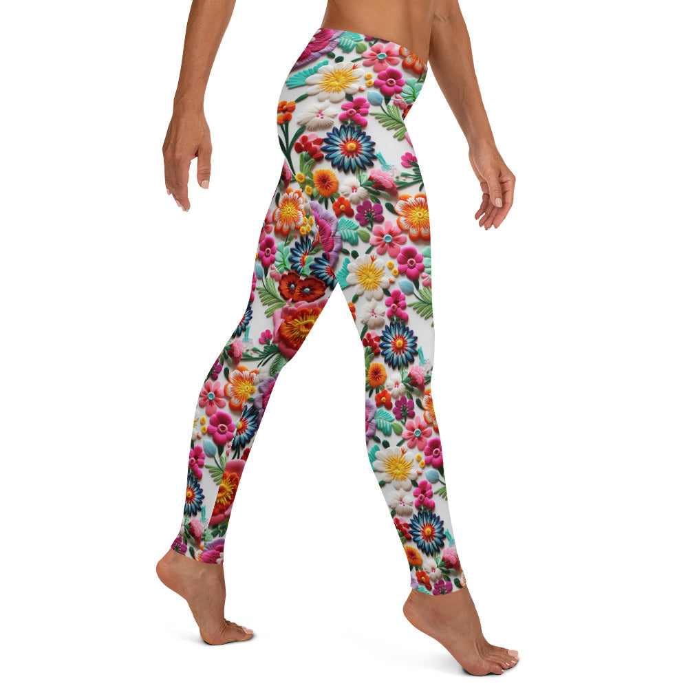 South of The Border Floral Art Leggings