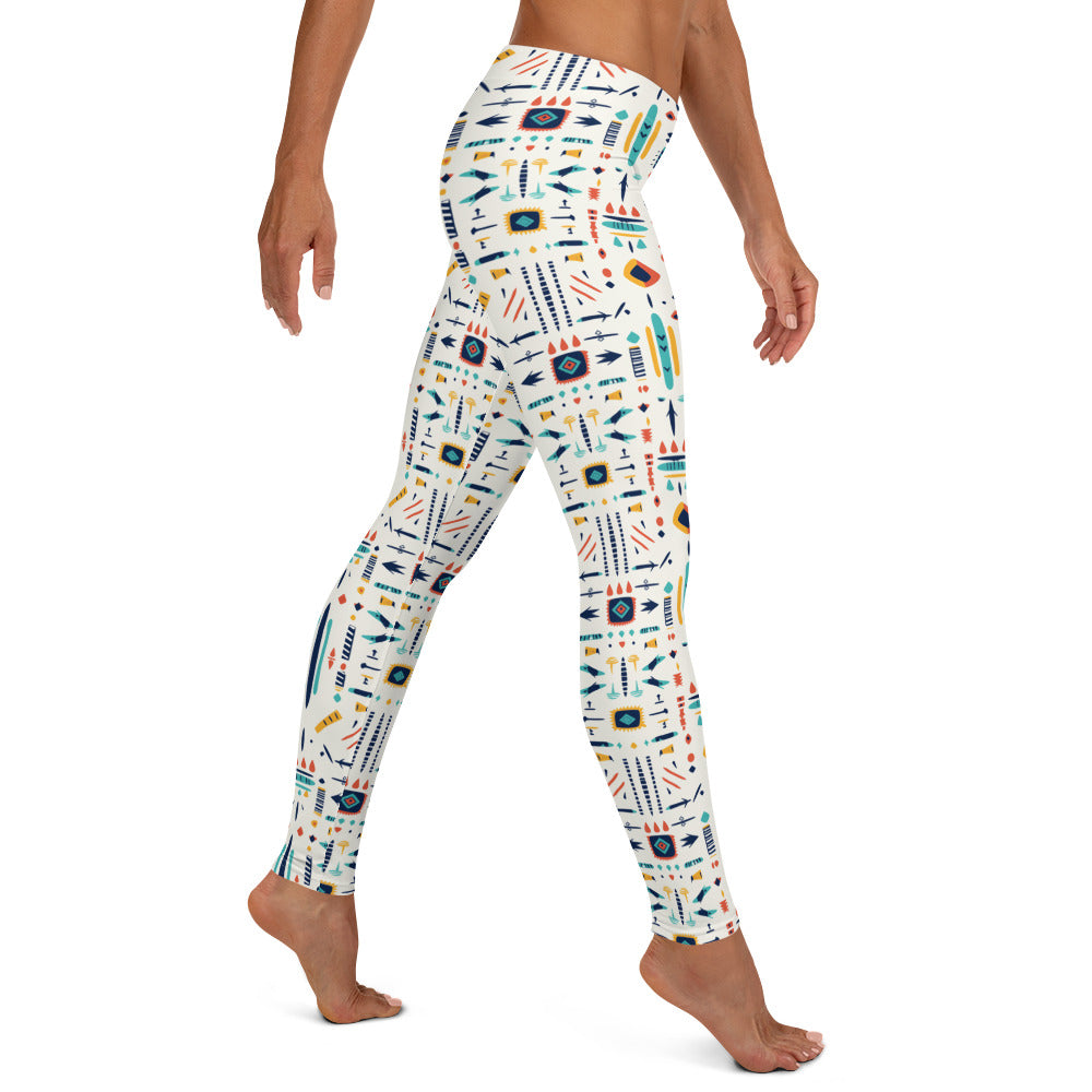 Blanco Aztec Design Leggings