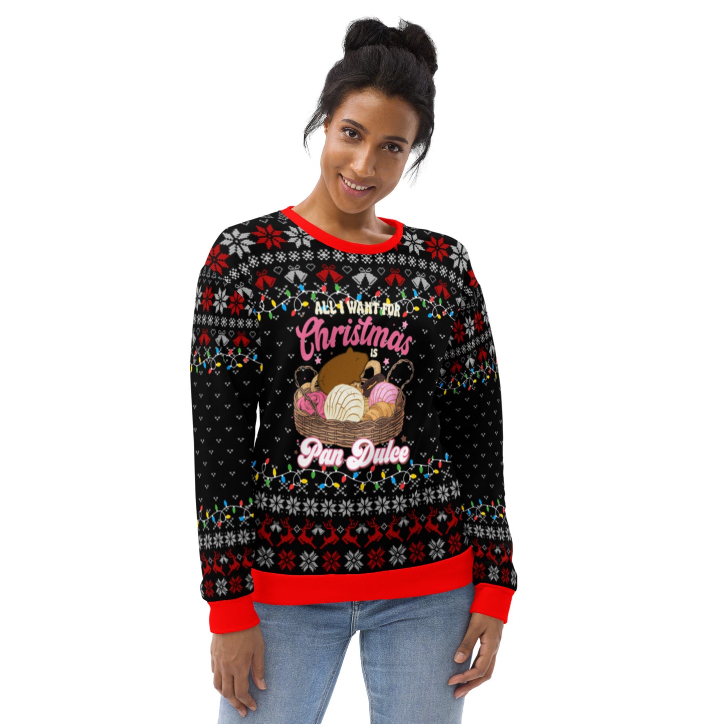 All I Want for Christmas is Pan Dulce Ugly Christmas Sweatshirt