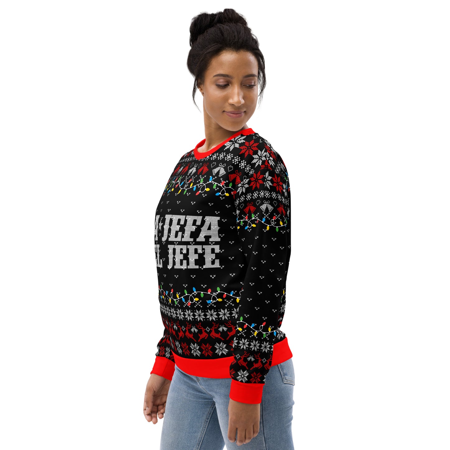 La Jefa Del Jefe Ugly Christmas Sweatshirt