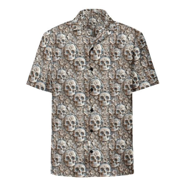 Alma de Flores Día de los Muertos Button-Up Shirt