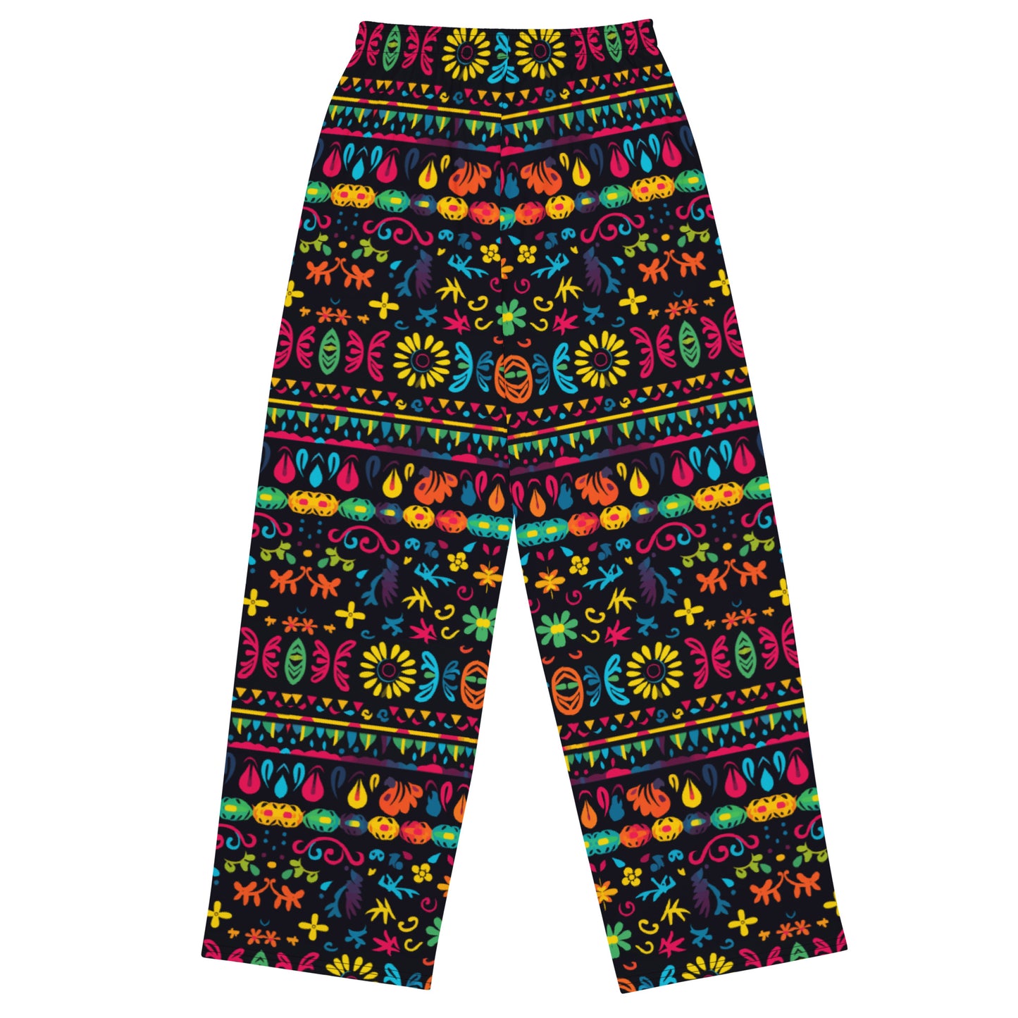 Mexican Floral Art Super Soft Wide-leg Pajama/Sweats Bottoms