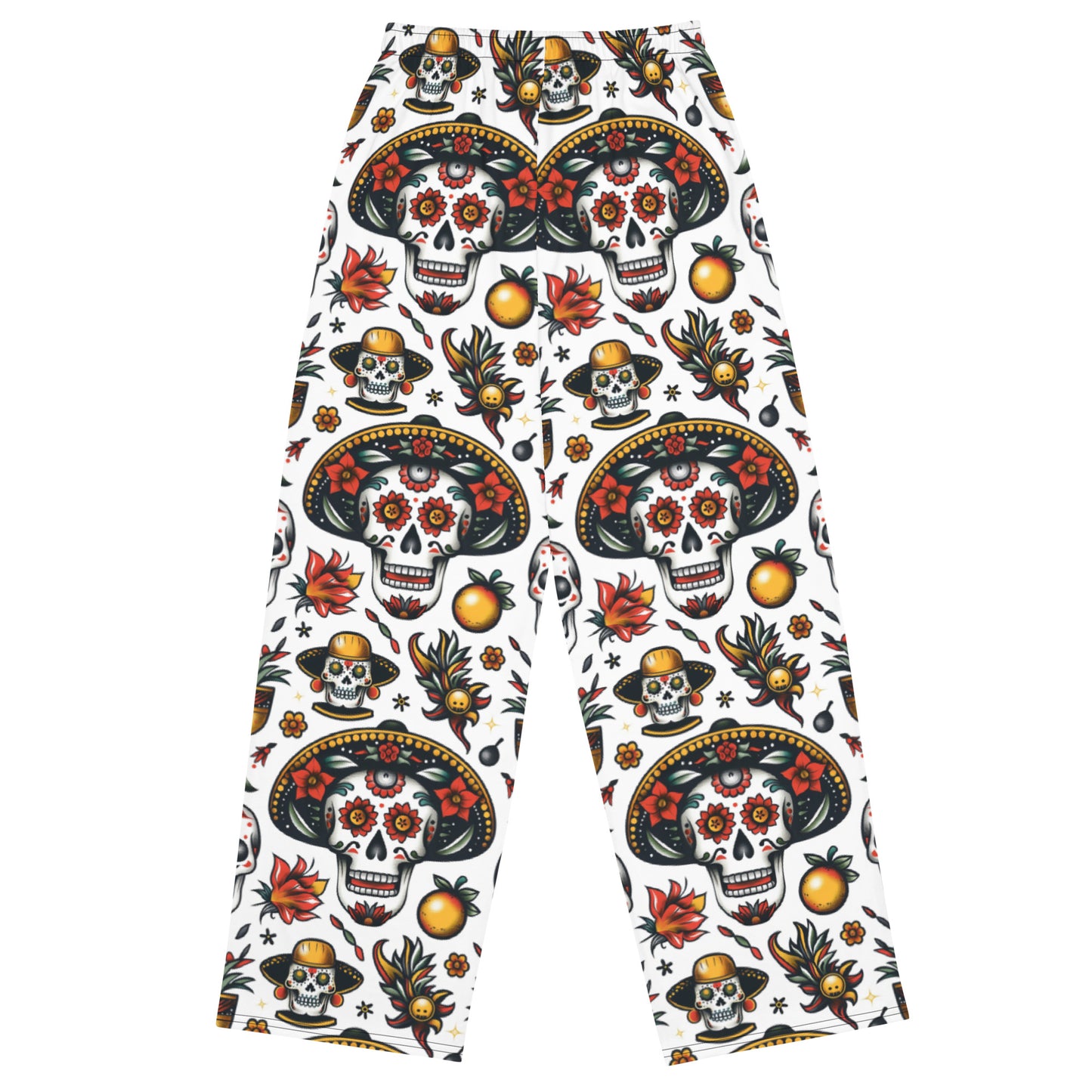 Mexican Sugar Skull Design Pajamas / Sweat Bottoms