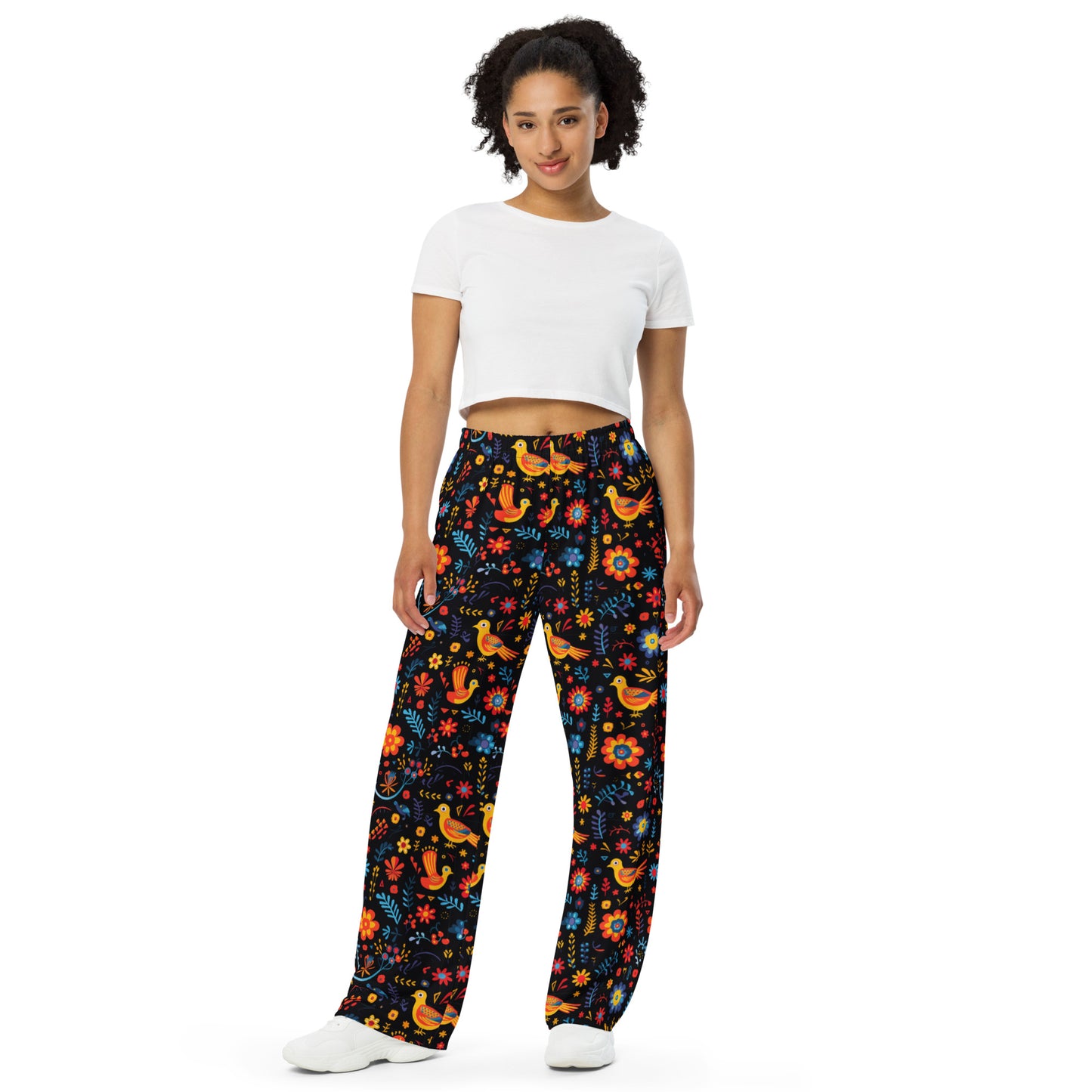 Mexican Bird Art Super Soft Pajamas / Sweat Bottoms