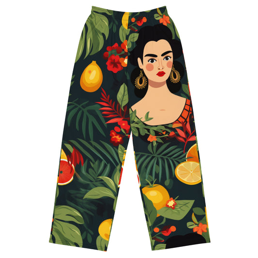 Latina & Citrus Foliage - Pajama Lounge Pants for Latinos