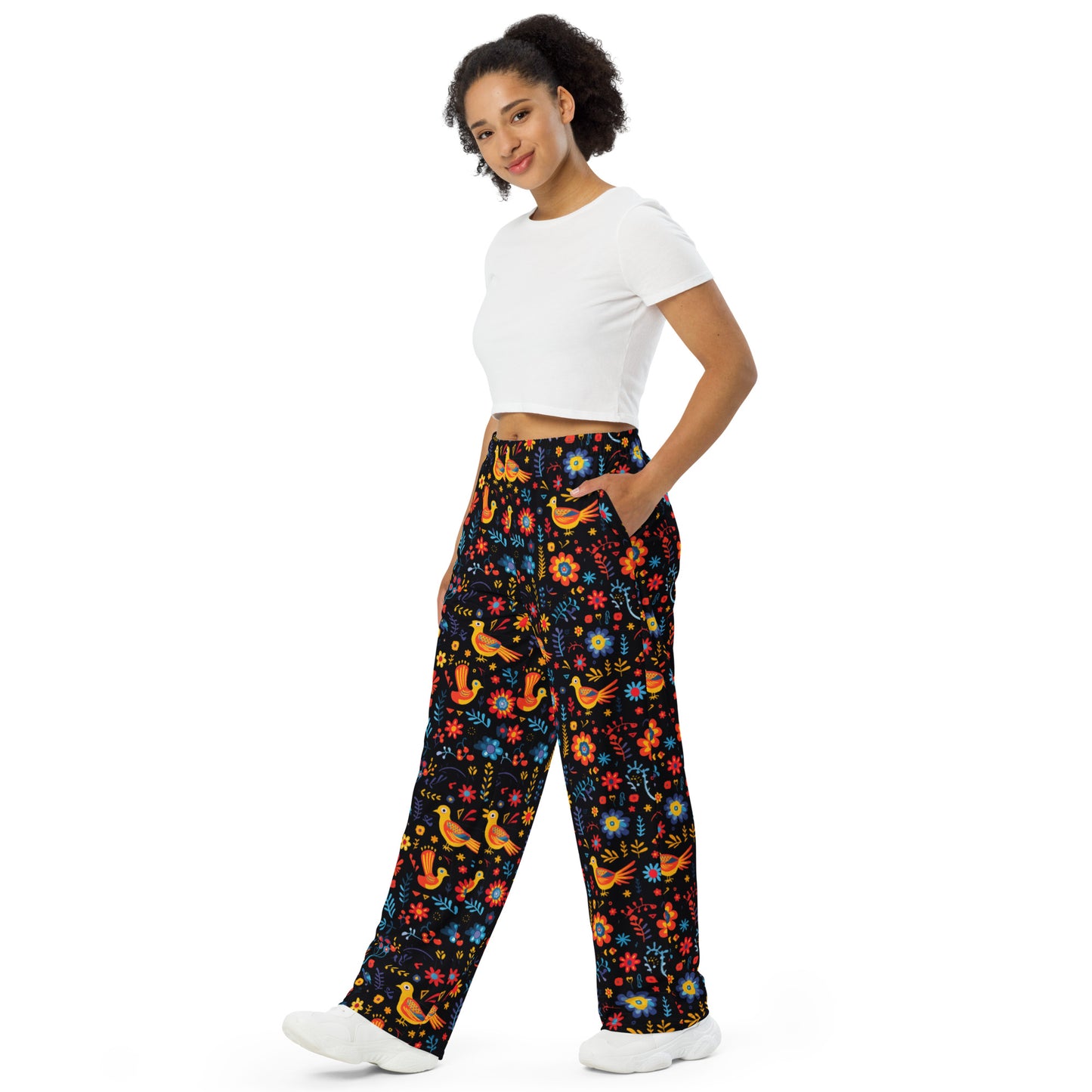 Mexican Bird Art Super Soft Pajamas / Sweat Bottoms