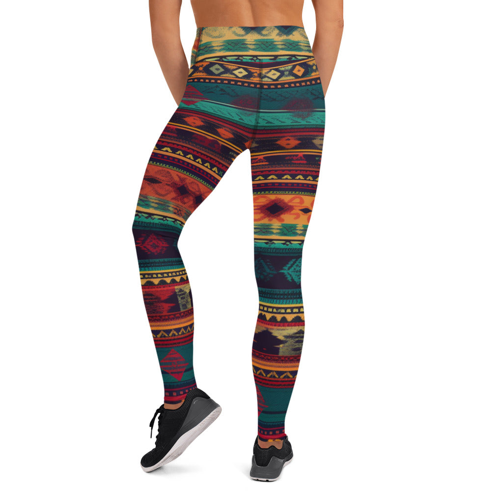 Mexican Pattern Yoga Leggings