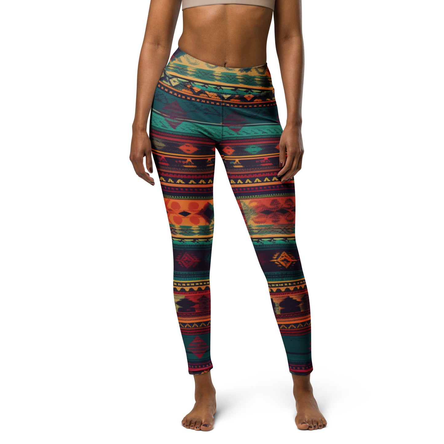 Mexican Pattern Yoga Leggings