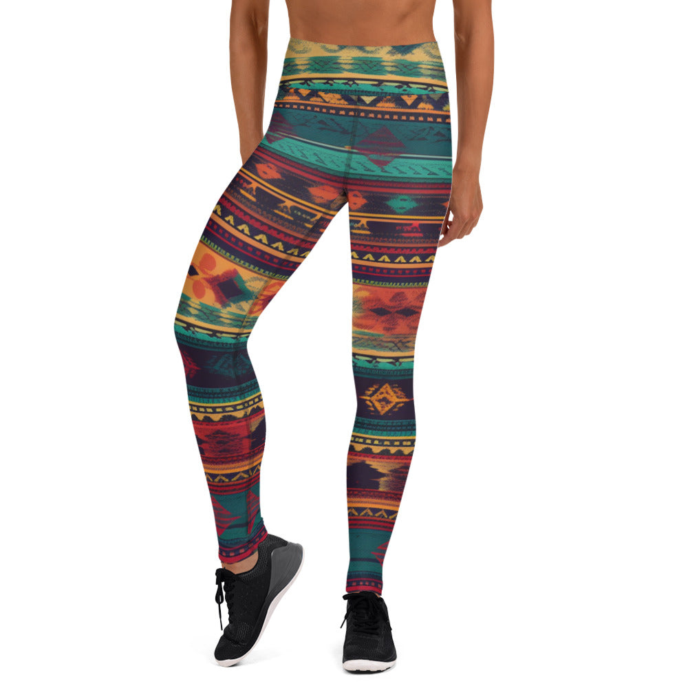 Mexican Pattern Yoga Leggings