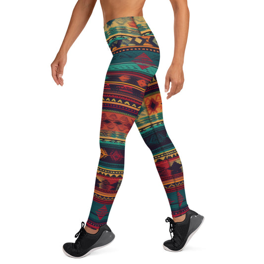 Mexican Pattern Yoga Leggings