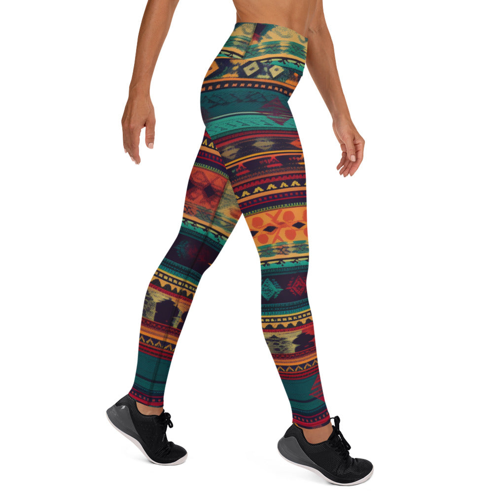 Mexican Pattern Yoga Leggings