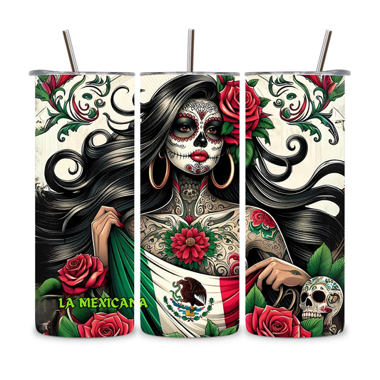 La Mexicana Catrina Stainless Steel Tumbler - 20 oz